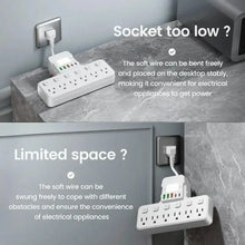 Load image into Gallery viewer, 12-in-1 Adjustable Desk Lamp Power Strip – 6 AC Outlets, 3 USB-A &amp; 2 Type-C Ports, Surge Protection
