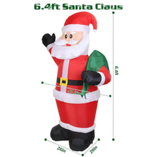 Load image into Gallery viewer, 6.4ft Inflatable Christmas Giant Santa Claus

