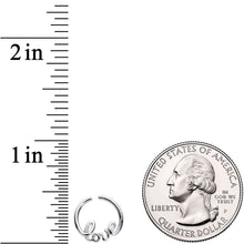 Load image into Gallery viewer, 16G 5/16 Love Your Piercing Seamless Circular Ring
