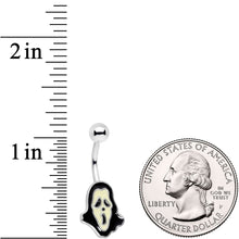 Load image into Gallery viewer, Scary Scream for Me Ghost Belly Ring
