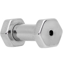 Load image into Gallery viewer, 8G Geometric Hexagon Screw Fit Tunnel Plug Set
