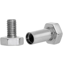 Load image into Gallery viewer, 8G Geometric Hexagon Screw Fit Tunnel Plug Set
