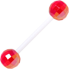 Load image into Gallery viewer, Flexible Acrylic Holiday Disco Ball Barbell Tongue Ring Set of 3
