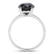Load image into Gallery viewer, 3.00 Carat Genuine Black Diamond 14K White Gold Ring
