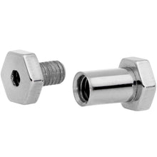 Load image into Gallery viewer, 6G Geometric Hexagon Screw Fit Tunnel Plug Set
