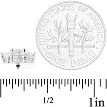 Load image into Gallery viewer, 14G Clear Cubic Zirconia Gem Flower Dermal Anchor Top
