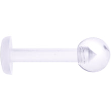 Load image into Gallery viewer, 14G 5/16 Clear Flexible Bioplast Labret Monroe Retainer
