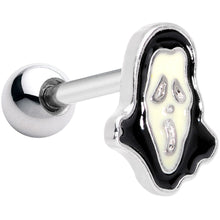 Load image into Gallery viewer, 16G 1/4 Halloween Screaming Ghost Cartilage Tragus Earring
