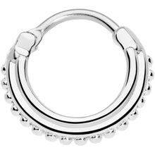 Load image into Gallery viewer, 16G 3/8 Delicate Details Hinged Septum Ring
