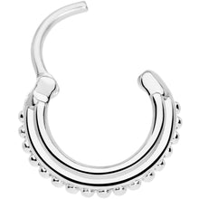 Load image into Gallery viewer, 16G 3/8 Delicate Details Hinged Septum Ring
