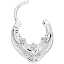 Load image into Gallery viewer, 16G 3/8 Pretty Princess Hinged Septum Ring
