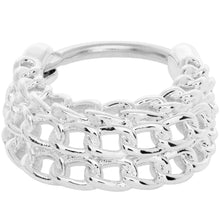 Load image into Gallery viewer, 16G 3/8 Triple Chain Hinged Septum Ring
