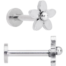 Load image into Gallery viewer, 16G 5/16 Multicolor Internally Threaded Flower Labret Set of 4
