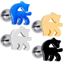 Load image into Gallery viewer, 16G 5/16 Multicolor Internally Threaded Giraffe Labret Set of 4
