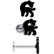 Load image into Gallery viewer, 16G 5/16 Multicolor Internally Threaded Giraffe Labret Set of 4
