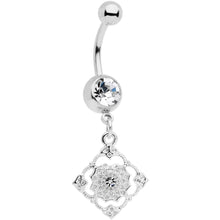 Load image into Gallery viewer, Clear Gem Art Deco Antique Style Elegance Dangle Belly Ring

