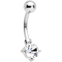 Load image into Gallery viewer, Clear Gem Rose Gold Tone When Pigs Fly Belly Ring Set of 4
