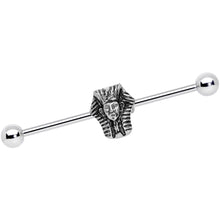 Load image into Gallery viewer, 14G Moveable Mighty Pharaoh Industrial Barbell 38mm
