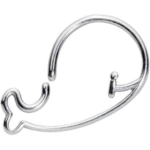 Load image into Gallery viewer, 18G Watch Out For the Whale Closure Ring
