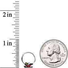 Load image into Gallery viewer, 16G 3/8 Santa's Sleigh Ride Hinged Segment Ring
