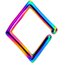 Load image into Gallery viewer, 16G Rainbow Rhombus Closure Ring
