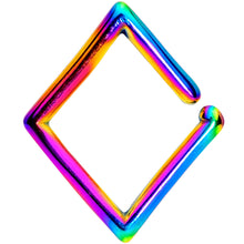 Load image into Gallery viewer, 16G Rainbow Rhombus Closure Ring
