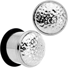 Load image into Gallery viewer, Hammered Finish Single Flare Plug Set 6mm to 16mm Sizes
