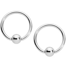 Load image into Gallery viewer, 14G 9/16 1/2 Purple Blue Star BCR Barbell Nipple Ring Set
