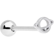 Load image into Gallery viewer, Openwork Planet Saturn Barbell Tongue Ring
