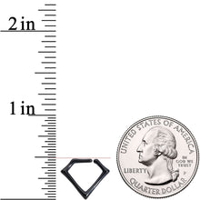 Load image into Gallery viewer, 16G 5/16 Black Rhombus Closure Ring
