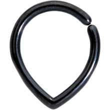 Load image into Gallery viewer, 16G 5/16 Black Teardrop Closure Ring
