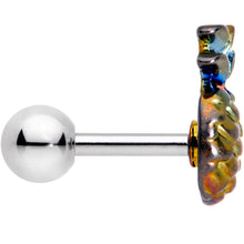 Load image into Gallery viewer, 16G 1/4 Iridescent Pineapple Cartilage Tragus Earring
