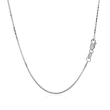 Load image into Gallery viewer, 14k White Gold Classic Box Chain 0.8mm
