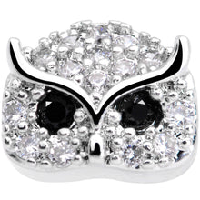 Load image into Gallery viewer, 18G 5/16 Clear CZ Gem Wise Owl Cartilage Tragus Earring
