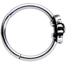 Load image into Gallery viewer, 16G 3/8 Moon Cradling Sun Hinged Segment Ring

