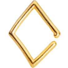 Load image into Gallery viewer, 16G 3/8 Gold Tone Rhombus Closure Ring
