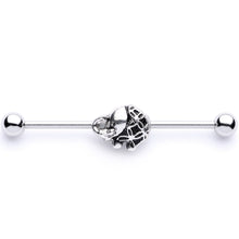 Load image into Gallery viewer, 14G Whimsical Round Elephant Industrial Barbell 38mm
