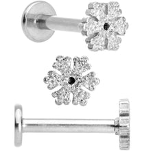 Load image into Gallery viewer, 16G 5/16 Gem Holiday Cartilage Tragus Earring Curation Set of 3
