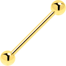 Load image into Gallery viewer, Solid 14k Yellow Gold Straight Barbell 14G 3/4 5mm
