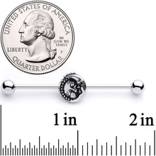 Load image into Gallery viewer, 14G Celestial Embrace Industrial Barbell 38mm
