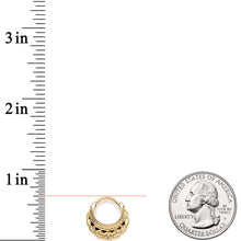 Load image into Gallery viewer, 16G 3/8 Gold Tone Always Elegant Septum Clicker
