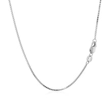 Load image into Gallery viewer, 10k White Gold Classic Box Chain 1.0mm
