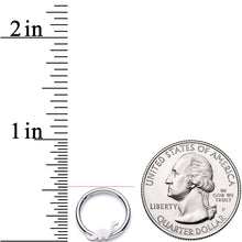 Load image into Gallery viewer, 16G 3/8 Itty Bitty Brontosaurus Dinosaur Hinged Segment Ring
