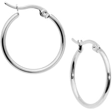 Load image into Gallery viewer, 20mm Stainless Steel Hoop Earrings
