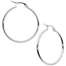 Load image into Gallery viewer, 30mm Stainless Steel Hoop Earrings

