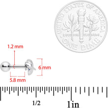 Load image into Gallery viewer, 16G 1/4 Ring of Planet Saturn Cartilage Tragus Earring
