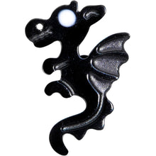 Load image into Gallery viewer, 16G 5/16 Black Fantastic Dragon Internally Threaded Labret
