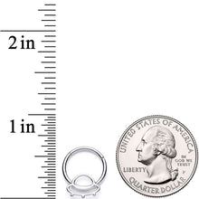 Load image into Gallery viewer, 16G 3/8 Alien Spaceship Hinged Segment Ring
