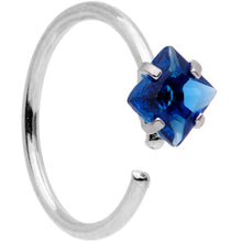 Load image into Gallery viewer, 20G 5/16 Multicolor Single Gem Regal Rhombus Nose Hoop Set of 6
