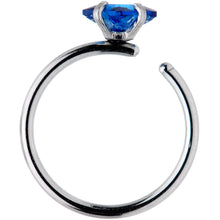 Load image into Gallery viewer, 20G 5/16 Multicolor Single Gem Regal Rhombus Nose Hoop Set of 6
